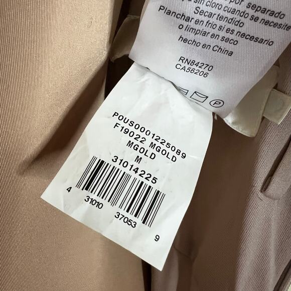 David's Bridal Gown Medium Womens Gold Sequin Long Formal Wedding Party Dress - Picture 8 of 10